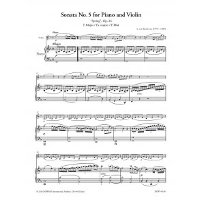 Sonata No. 5 for Piano and Violin : Spring, Op. 24 F Major